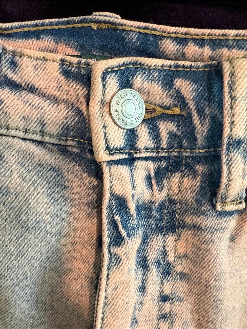 wild fable Pink Acid-Wash Straight-Leg Jeans - Picture 4 of 6